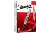 Skrive- & Tegneverktøy - Sharpie Permanent Markers | Fine Point | Black | 12 Count - S0810930