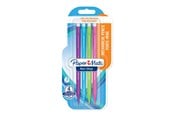 Skrive- & Tegneverktøy - Paper Mate Non-Stop Mechanical Pencil | 0.7mm | HB #2 | Assorted Neon Barrel Colours | 4 Count - 2027757