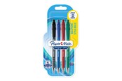 Skrive- & Tegneverktøy - Paper Mate Flexgrip Ultra Retractable Ballpoint Pens | Medium Point (1.0mm) | Assorted Colours | 4 Count - 2027736