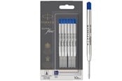 Skrive- & Tegneverktøy - Parker Ballpoint Pen Refills | Medium Point | Blue QUINKflow Ink | 10 Count - 2119154