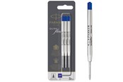 Skrive- & Tegneverktøy - Parker Ballpoint Pen Refills | Medium Point | Blue QUINKflow Ink | 3 Count - 2119152