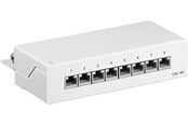 Nettverkskabel - Pro CAT 6a Mini/Desktop Patch - 8 Port - Hvit - 4040849620676