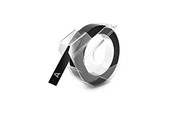 Papir, Fotopapir & Etiketter - DYMO autentisk pregeetiketttape | 9 mm x 3 m rull | Hvitt trykk på svart | Selvklebende | for pregeetikettmakere | 1 rull - 520109