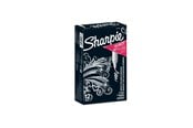 Skrive- & Tegneverktøy - Sharpie Metallic Permanent Markers | Fine Point | Silver | 12 Count - 1891063