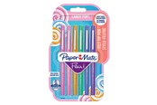 Skrive- & Tegneverktøy - Paper Mate Flair Felt Tip Pens | Medium Tip (0.7 mm) | Candy POP Colours | 6 Count - 2028899
