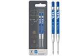 Skrive- & Tegneverktøy - Parker Gel Pen Refills | Medium Tip (0.7mm) | Blue QUINK Ink | 2 Count - S0881510