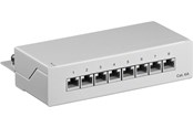 Nettverkskabel - Pro CAT 6a Mini/Desktop Patch Panel 8 Port grey - ST - Grå - 4040849620638