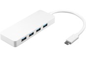 USB-hub - Pro 4x USB-C multiport adapter white - simultaneous USB-hub - USB 3.0 - 4 porter - Hvit - 66274