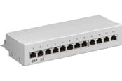 Nettverkskabel - Pro CAT 5e Mini/Desktop Patch Panel 12 Port grey - 4040849930416