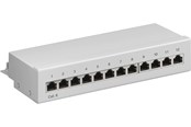 Nettverkskabel - Pro CAT 6 Mini/Desktop Patch Panel 12 Port grey - Grå - 4040849693069
