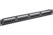 Nettverkskabel - Pro CAT 5e 19 inch (48.3 cm) Patch Panel 24 Port UTP - Svart - 0.4m - 4040849938658
