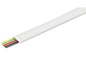 Nettverkskabel - Pro Telephone flat cables 4-core 100 m reel AWG 28. - Hvit - 100m - 4040849933059