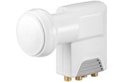 Tilbehør (fester, stikkontakter osv.) - Goobay Universal Quattro LNB white-grey - Digital SAT-LN - 4040849672712