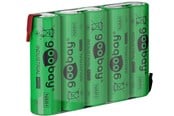 Batteri - Pro 5x AA (Mignon) - 2100 mAh green - Solder tail (Z) - 4040849555824