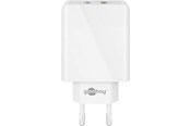 Mobil - Adaptere og ladere - Pro Dual USB quick charger QC3.0 28W white - 4040849449574