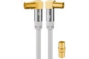 Antennekabler - Pro TV antenna cable (135 dB) 4x shielded  3 m - 4040849704208