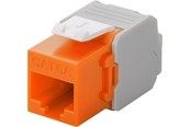 Tilbehør - Pro Keystone module RJ45 CAT 6A UTP orange - 4040849906909