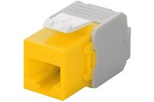 Tilbehør - Pro Keystone module RJ45 CAT 6A UTP yellow - 4040849906916