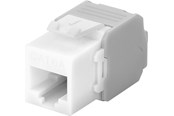 Tilbehør - Pro Keystone module RJ45 CAT 6A UTP white - 4040849908675