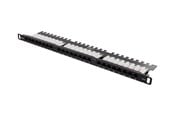 Tilbehør - Deltaco UTP Patchpanel 24xRJ45 Cat6 Krone-termin - FA-2380K-248-C6-0,5U