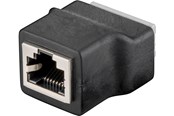 Nettverkskabel - Pro Terminal Block 8-pin > RJ45 female (8P8C) - Svart - 4040849767371
