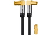 Antennekabler - Pro TV antenna cable (135 dB) 4x shielded 1 m - 4040849704550