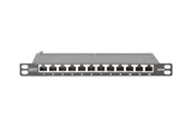 Tilbehør - DIGITUS 12-Port CAT 6A Slim Patch Panel - DN-91612S-SL-EA