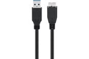 USB - Pro USB-A <-> USB Micro-B 3.0 - 1.8m - Svart - 4040849660269
