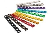 Kabelordner/Kabelstrømpe - Pro Cable marker clips ‘Digits 0–9’ for cable diameterup to 6 mm - 4040849725159