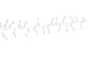 Lamper - Goobay Sølvtråd lyslenke ''Snøfnugg'' med 10 LED-pærer - 4040849579486