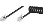 Telefon-kabel - Pro Phone handset spiral cable CCA (copper-clad aluminium) - 4040849680038