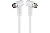 Antennekabler - Pro Angled SAT antenna cable (80 dB) 2x shielded 3.5m - 4040849673436