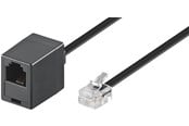 Nettverkskabel - Pro Modular telephone extension cable - Svart - 6m - 4040849682605
