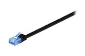 Nettverkskabel - Pro LAN CAT 6A U/UTP flat - Svart - 3m - 4040849963346