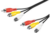 Lydkabel - Pro Composite audio/video connector cable 3x RCA - 4040849503832
