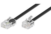 Nettverkskabel - Pro Modular telephone cable - Svart - 6m - 4040849685774