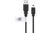 USB - Pro USB 2.0 Hi-Speed cable with USB certificate Black - 4040849939037