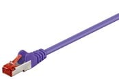 Nettverkskabel - Pro LAN CAT 6 S/FTP - Lilla - 1 meter - Purpur - 1m - 4040849955860