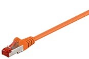 Nettverkskabel - Pro LAN CAT 6 S/FTP - Oransje - 0.1m - 4040849924576
