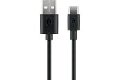 USB - Pro USB-A <-> USB-C - 0.5m - USB 2.0 - Svart - PUSB2.0-AC-BLK-0.5M