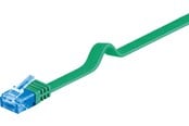 Nettverkskabel - Pro LAN CAT 6A U/UTP flat - Grønn - 2m - 4040849963193