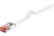 Nettverkskabel - Pro LAN CAT 6 U/FTP flat - Hvit - 10m - 4040849949210