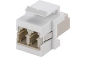 Nettverkskabel - Pro KeyStone fibre optic cable module - Hvit - 4040849800009