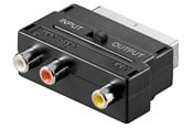 Skjermkabel - Pro SCART to composite audio/video adapter IN/OUT - 4040849501227