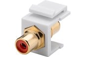Nettverkskabel - Pro Keystone Cinch/RCA module - Rød - 0cm - 4040849796692