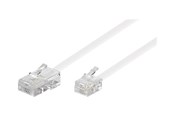 Nettverkskabel - Pro Modular telephone cable - Hvit - 3m - 93061