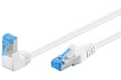 Nettverkskabel - Pro LAN CAT 6A S/FTP 90° - Hvit - 2m - 4040849515651