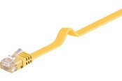 Nettverkskabel - Pro LAN CAT 6 Flat U/UTP - Gul - 1m - 4040849964084