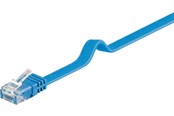 Nettverkskabel - Pro LAN CAT 6 Flat U/UTP - Blå - 1m - 4040849964077