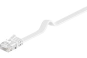 Nettverkskabel - Pro LAN CAT 6 Flat U/UTP - Hvit - 1m - 4040849951923